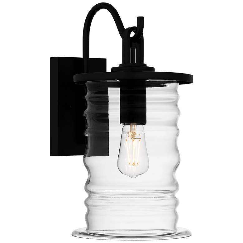 Image 2 Noland 1-Light Matte Black Outdoor Wall Lantern