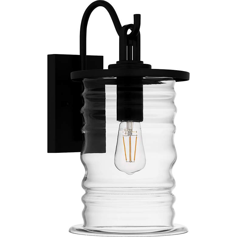 Image 4 Noland 1-Light Matte Black Outdoor Wall Lantern more views