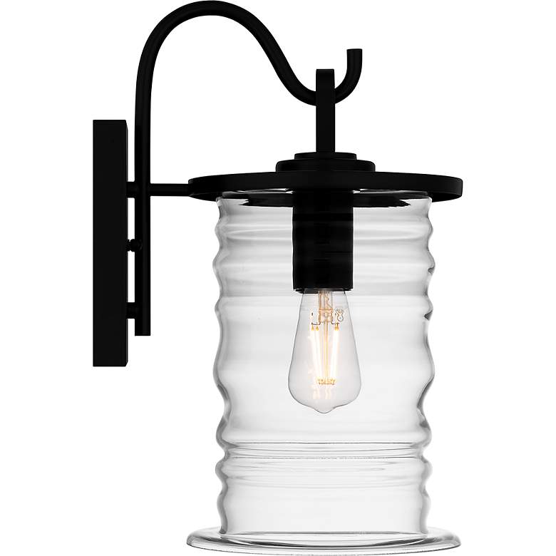 Image 6 Noland 1-Light Matte Black Outdoor Wall Lantern more views
