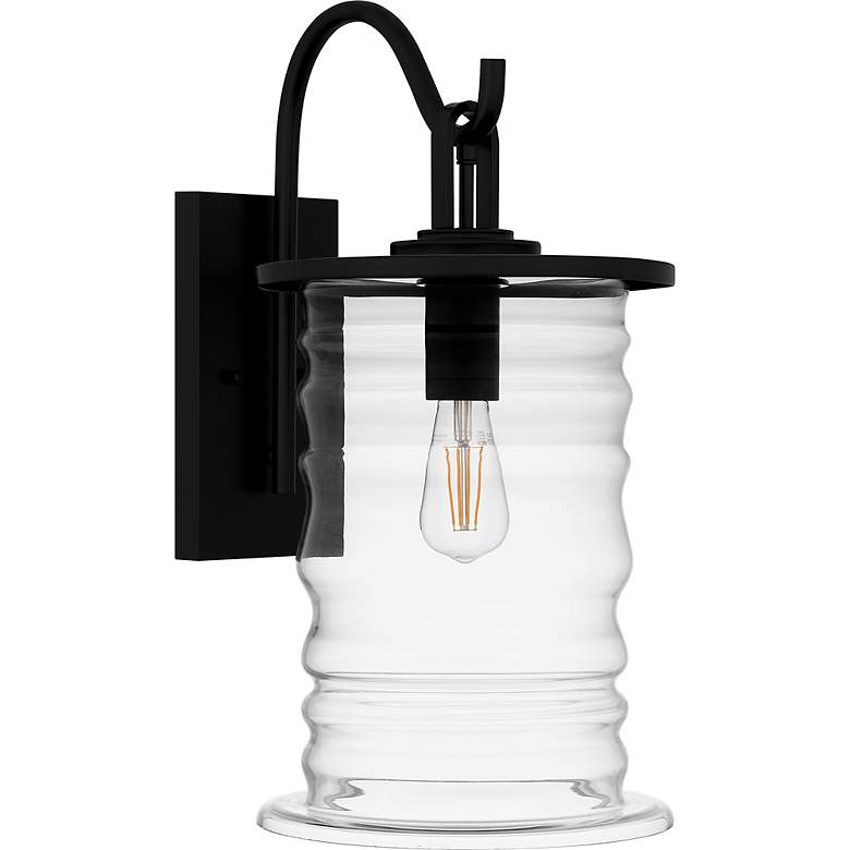 Image 4 Noland 1-Light Matte Black Outdoor Wall Lantern more views