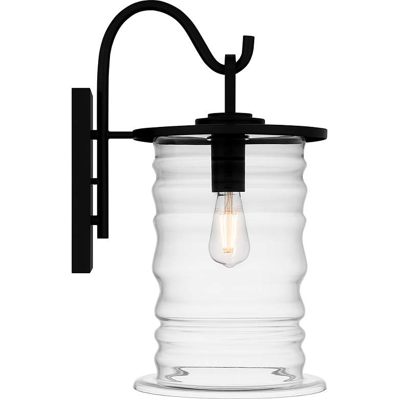 Image 6 Noland 1-Light Matte Black Outdoor Wall Lantern more views
