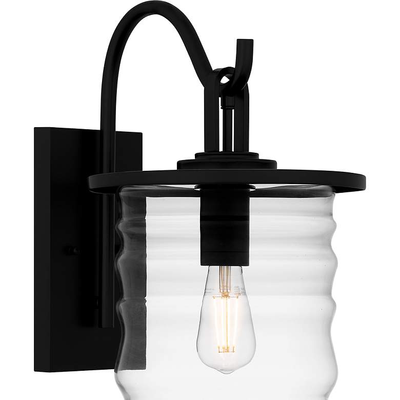 Image 7 Noland 1-Light Matte Black Outdoor Wall Lantern more views