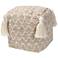 Noland Natural and Ivory Moroccan Inspired Pouf Ottoman