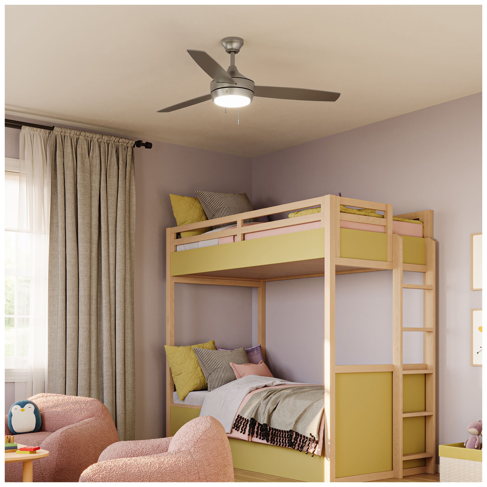 Image 6 Nolyn 52 in. 3-Blade Modern LED Ceiling Fan more views