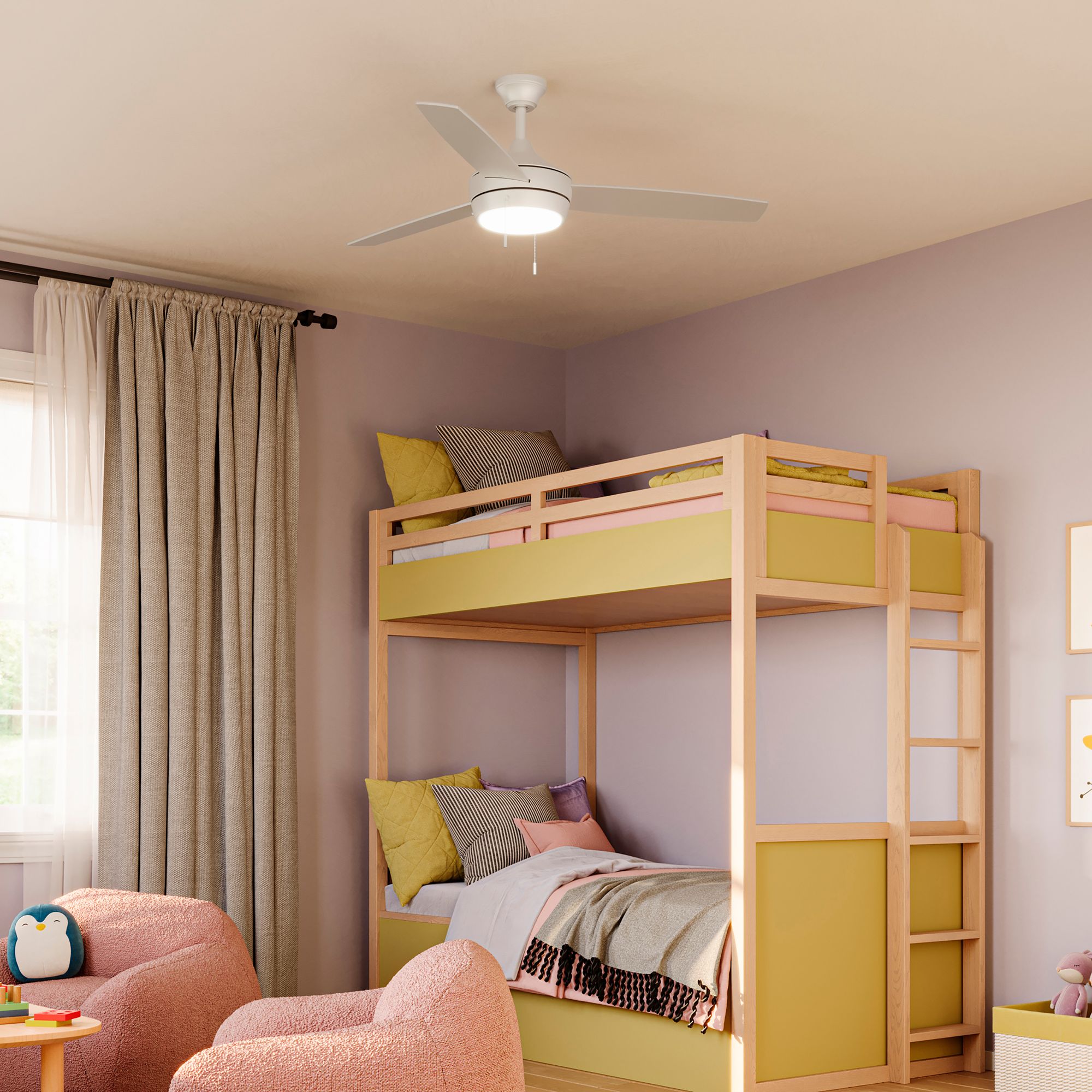 Image 6 Nolyn 52 in. 3-Blade Modern LED Ceiling Fan more views