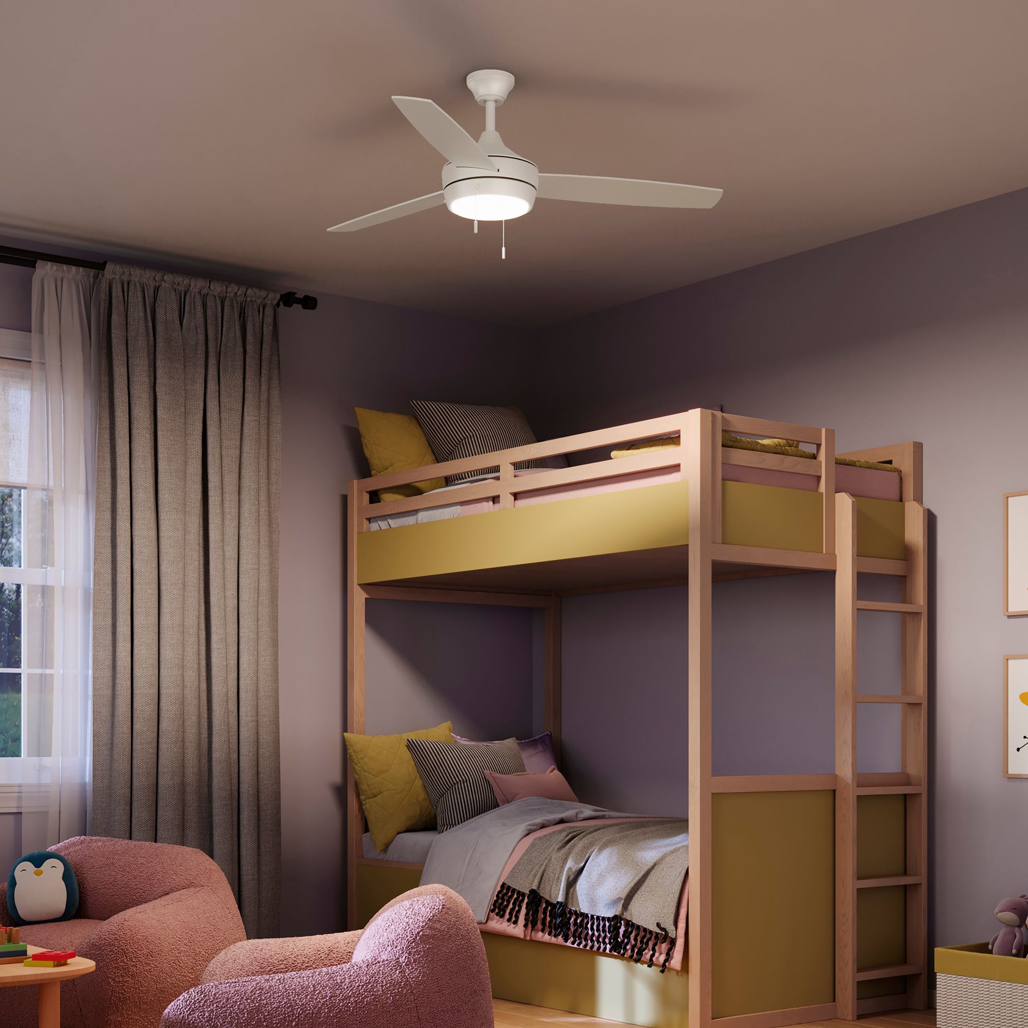 Image 7 Nolyn 52 in. 3-Blade Modern LED Ceiling Fan more views