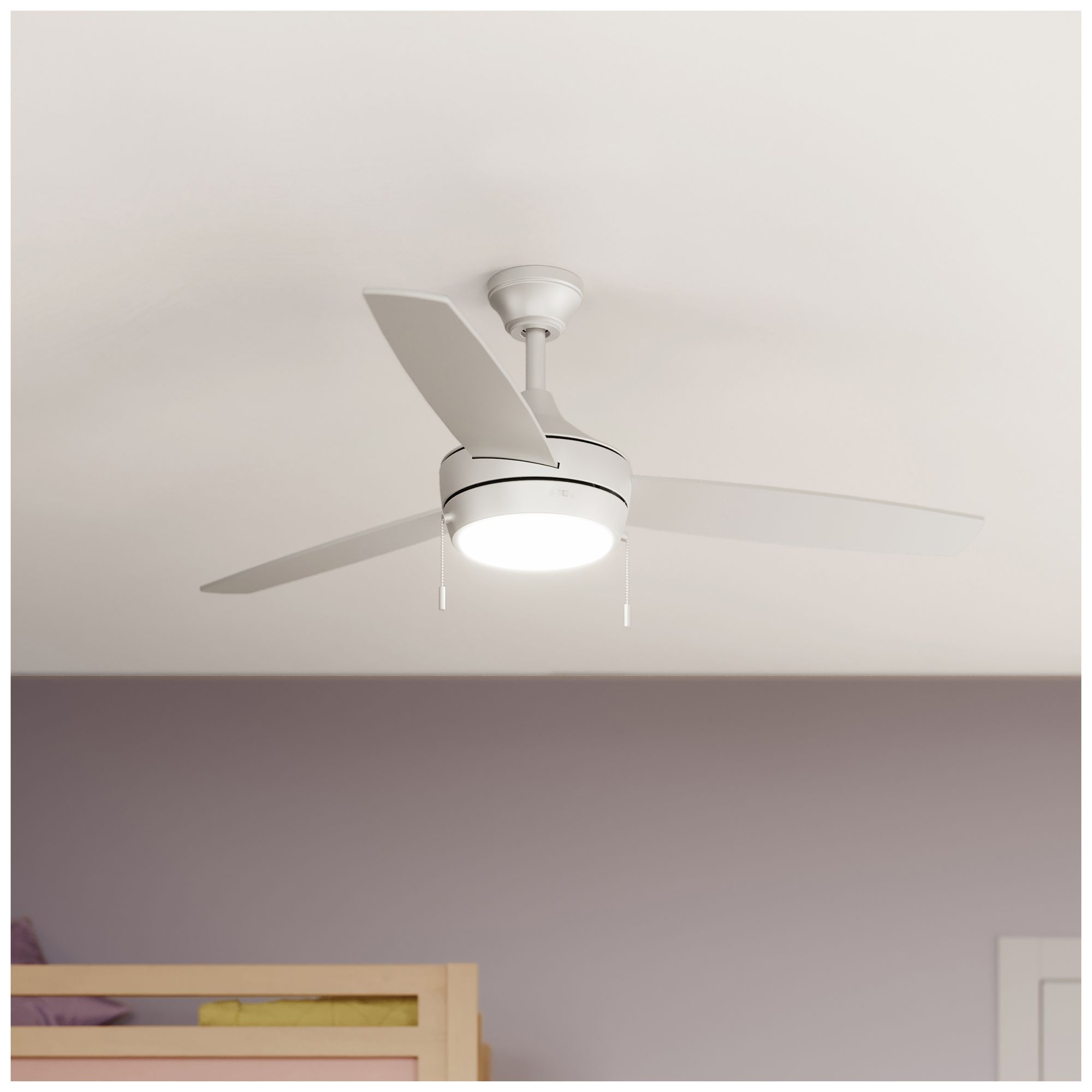 Nolyn 52 in. 3-Blade Modern LED Ceiling Fan