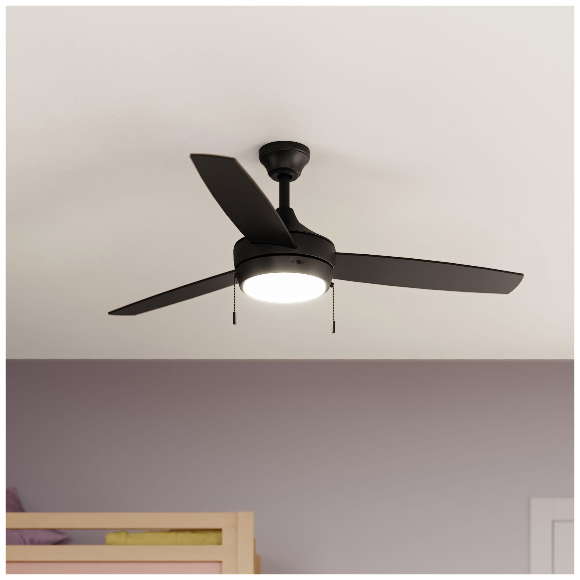 Nolyn 52 in. 3-Blade Modern LED Ceiling Fan