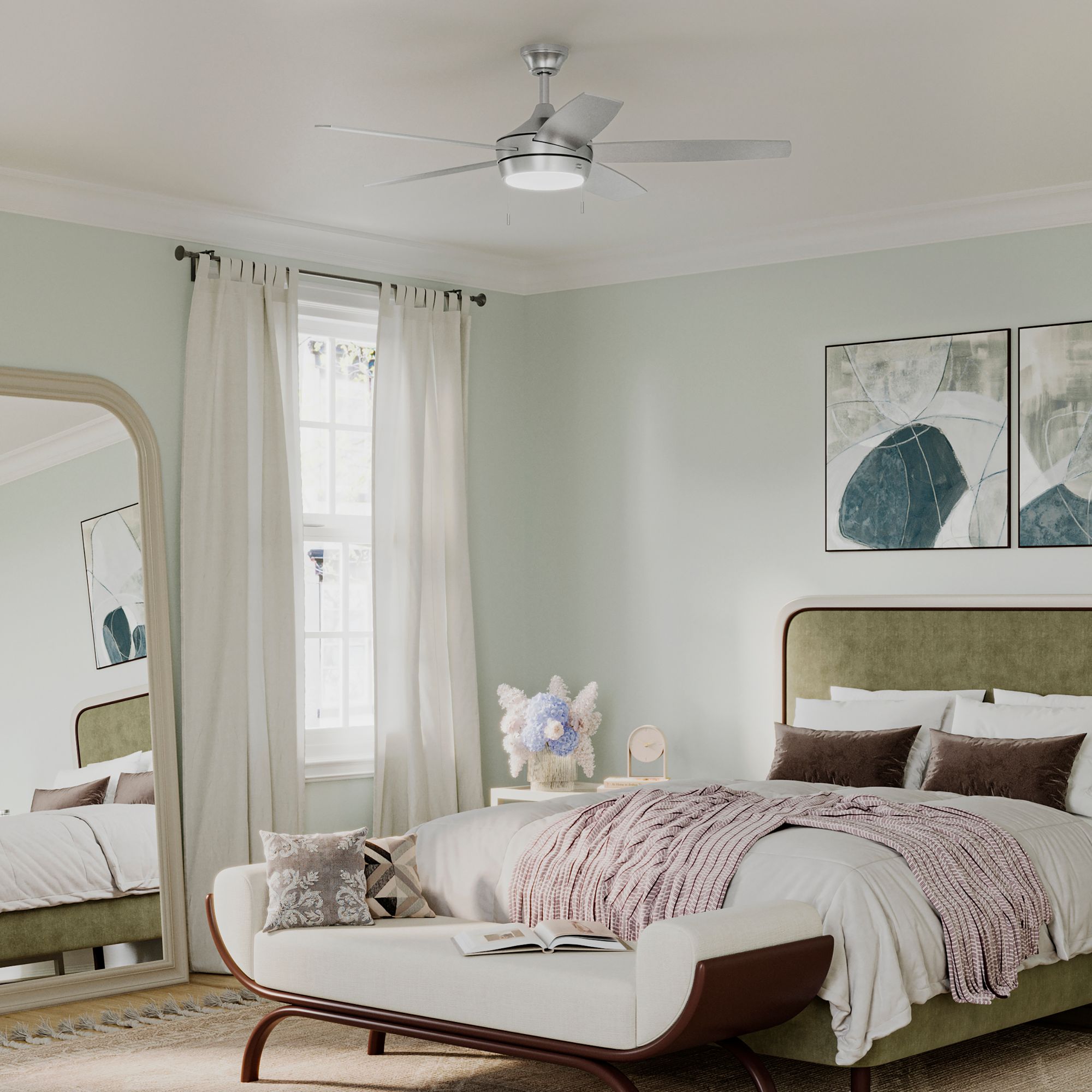 Image 6 Nolyn V 52 in. 5-Blade Modern LED Ceiling Fan more views