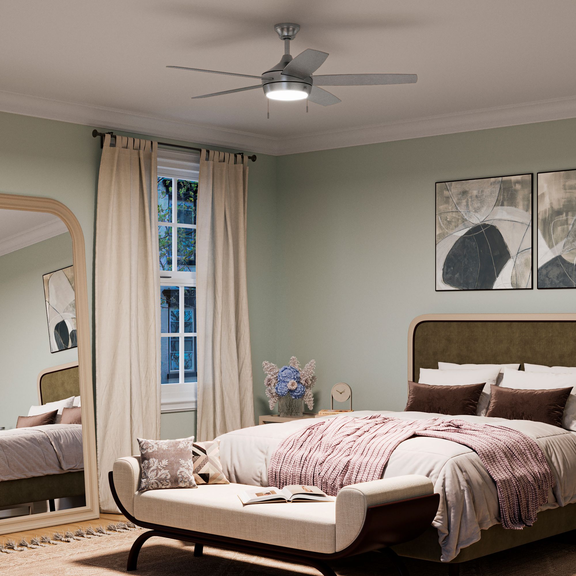 Image 7 Nolyn V 52 in. 5-Blade Modern LED Ceiling Fan more views