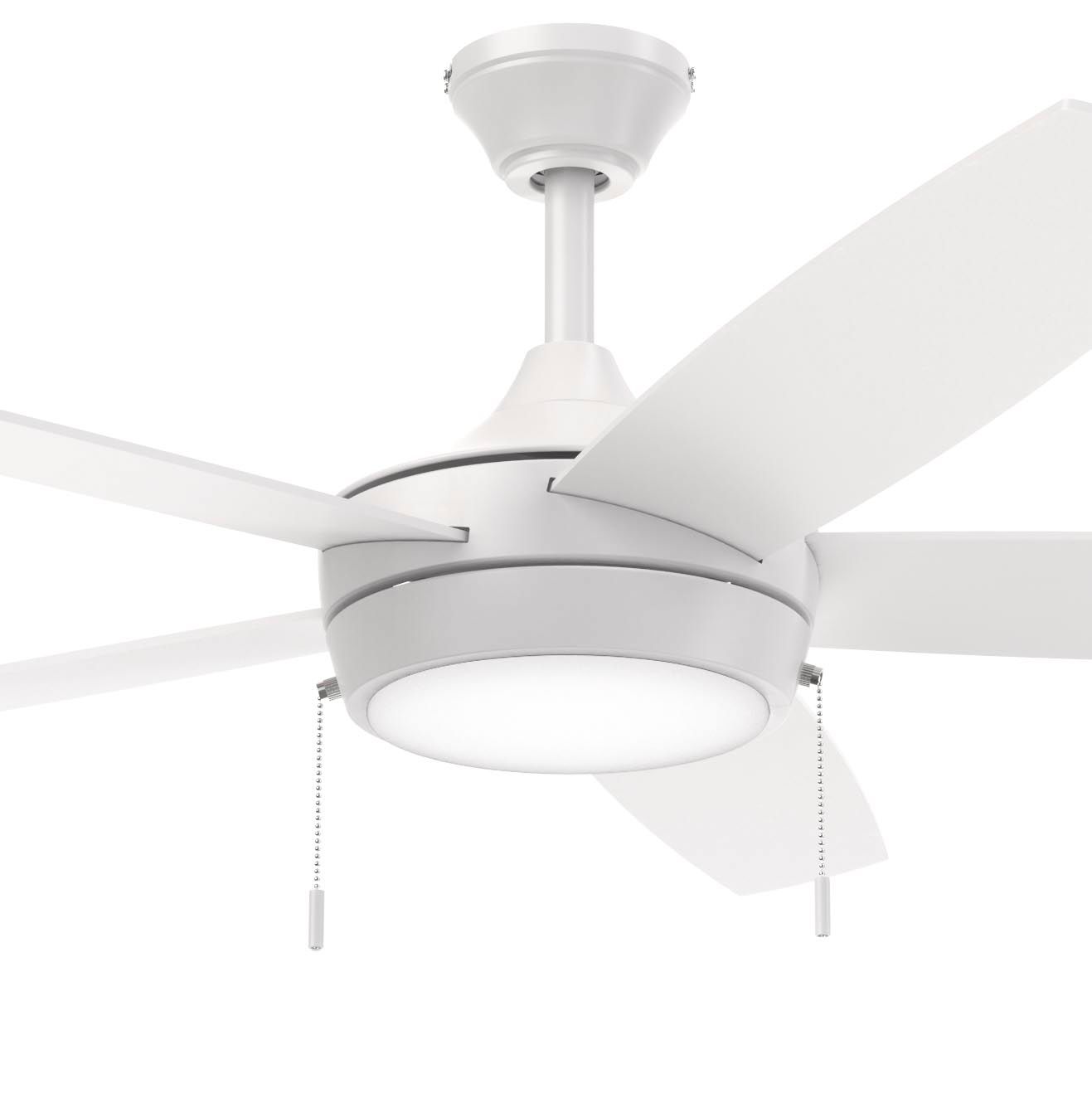 Image 3 Nolyn V 52 in. 5-Blade Modern LED Ceiling Fan more views