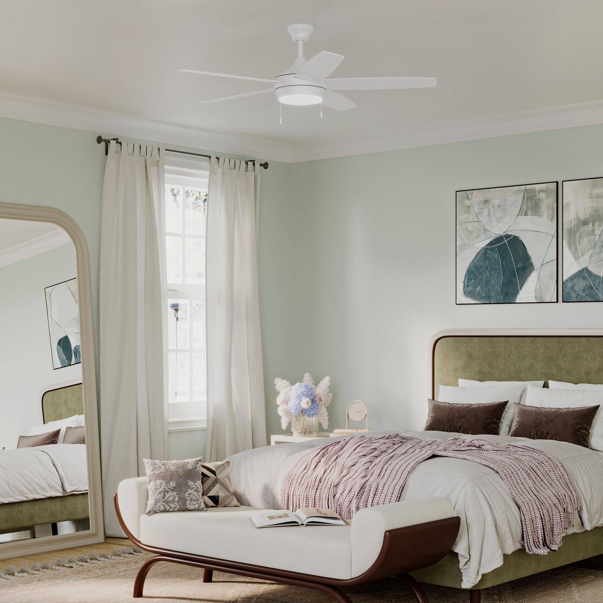 Image 6 Nolyn V 52 in. 5-Blade Modern LED Ceiling Fan more views