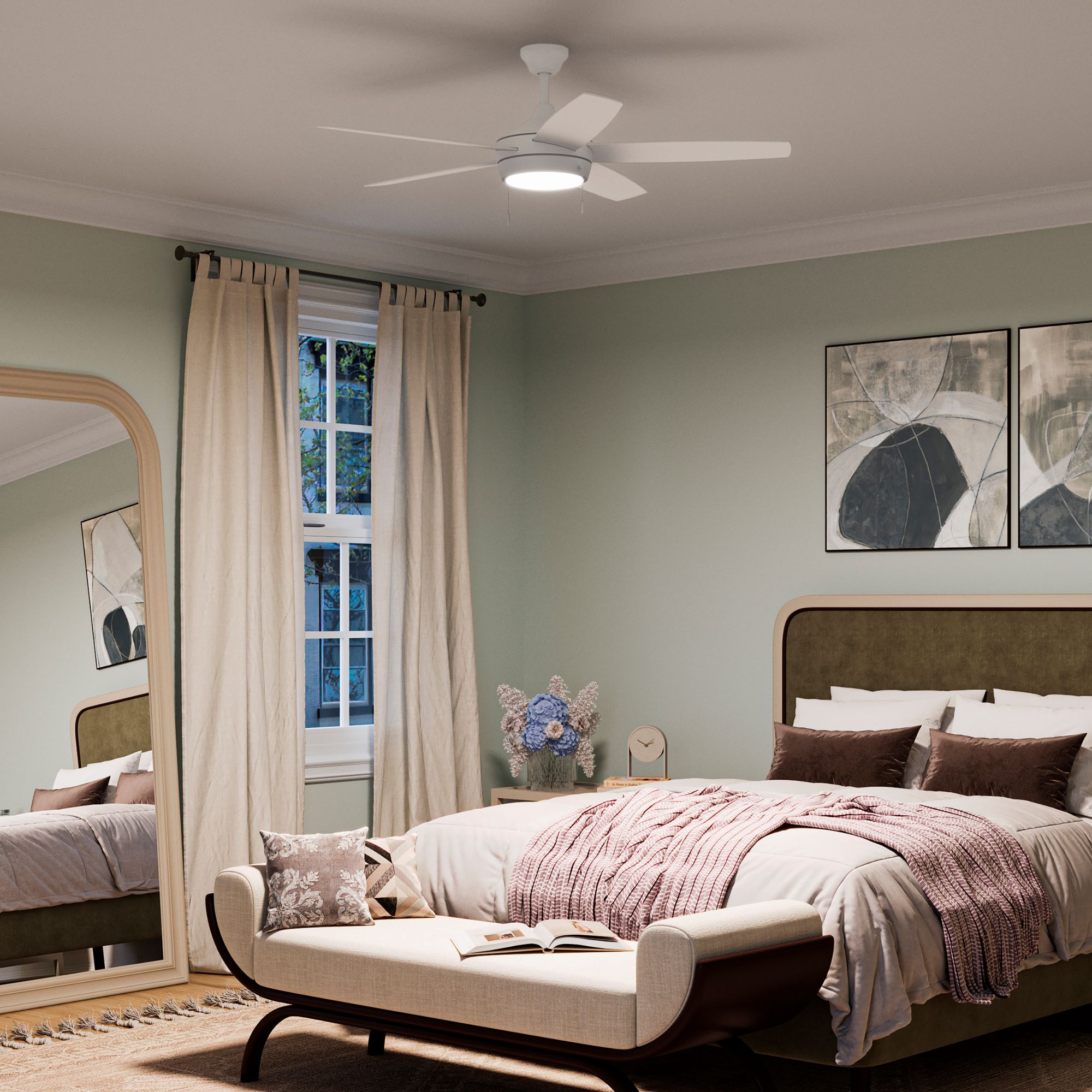 Image 7 Nolyn V 52 in. 5-Blade Modern LED Ceiling Fan more views