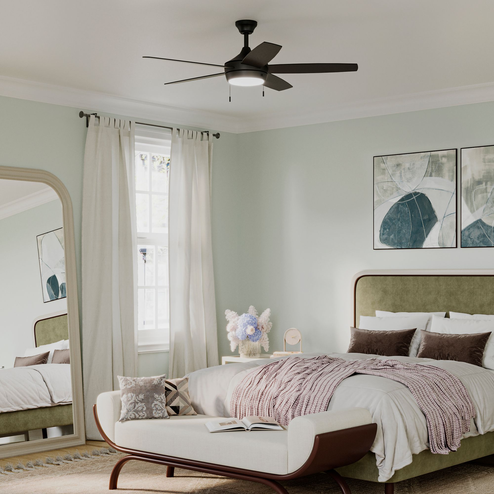 Image 6 Nolyn V 52 in. 5-Blade Modern LED Ceiling Fan more views