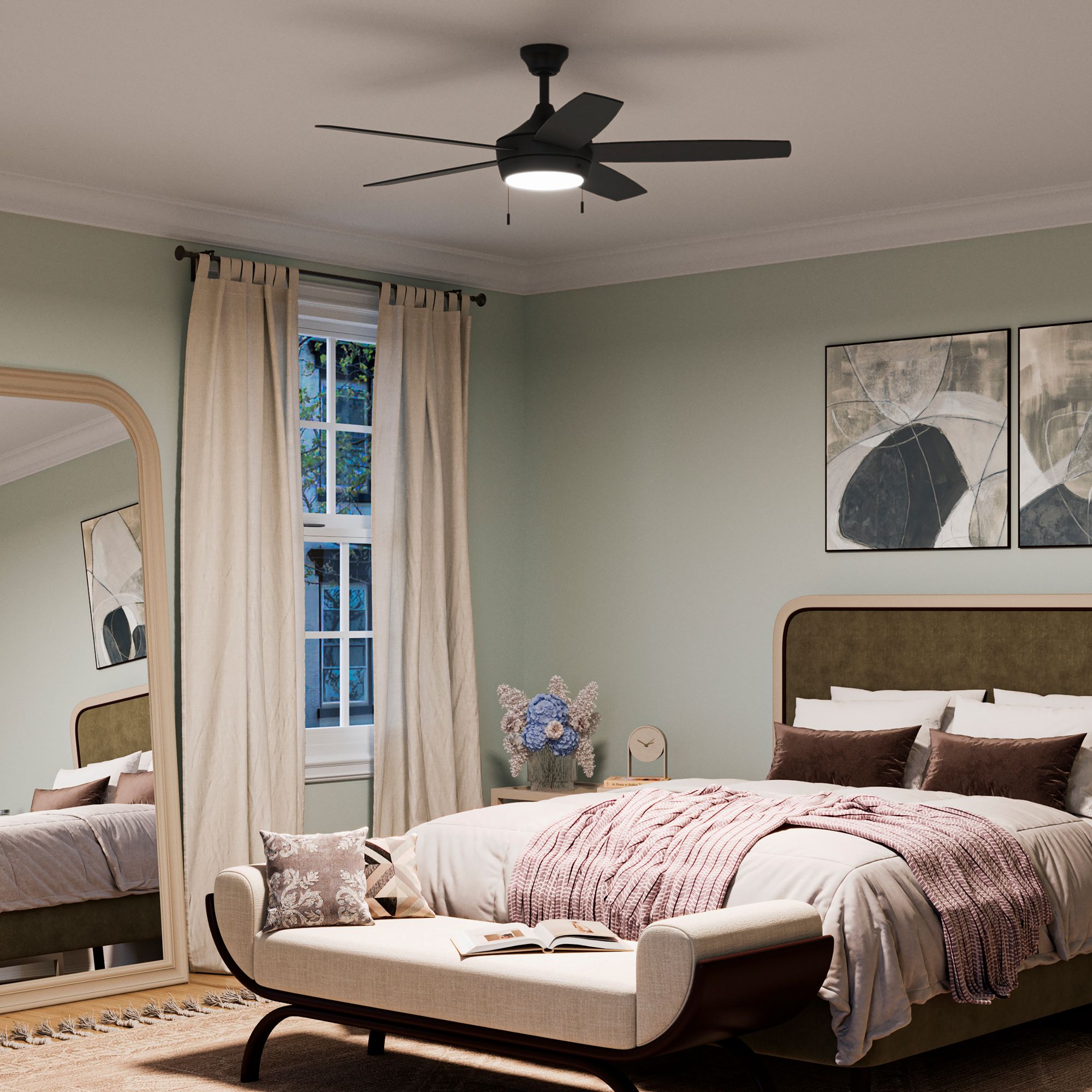 Image 7 Nolyn V 52 in. 5-Blade Modern LED Ceiling Fan more views