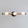 2_Nomad 24"W Natural and Classic Bronze 3-Light LED Bath Light more views