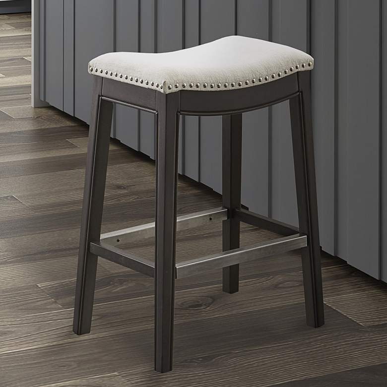 Image 1 Nomad 27 1/4" Cream Fabric Counter Stool