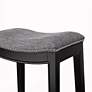 Nomad 27 1/4" Gray Fabric Saddle Counter Stool