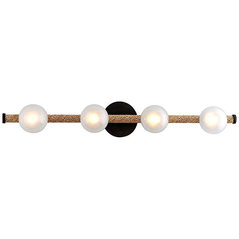 Image 1 Nomad 32"W Natural and Classic Bronze 4-Light LED Bath Light