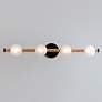 3_Nomad 32"W Natural and Classic Bronze 4-Light LED Bath Light more views