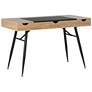 2_Nook 47 1/4" Wide Graphite and Ashwood Writing Desk