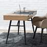 1_Nook 47 1/4" Wide Graphite and Ashwood Writing Desk