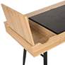 4_Nook 47 1/4" Wide Graphite and Ashwood Writing Desk more views