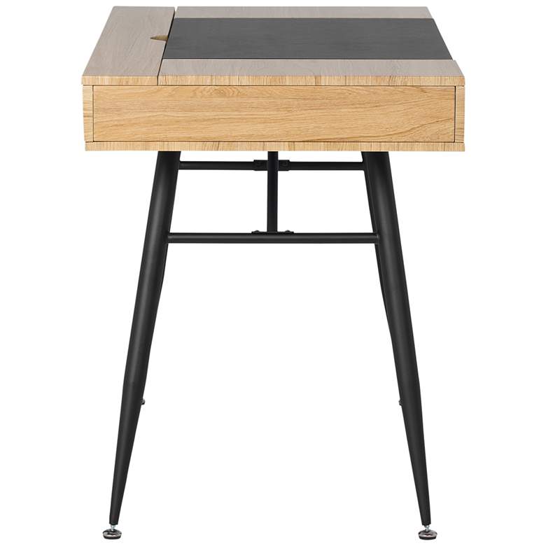 Image 6 Nook 47 1/4" Wide Graphite and Ashwood Writing Desk more views
