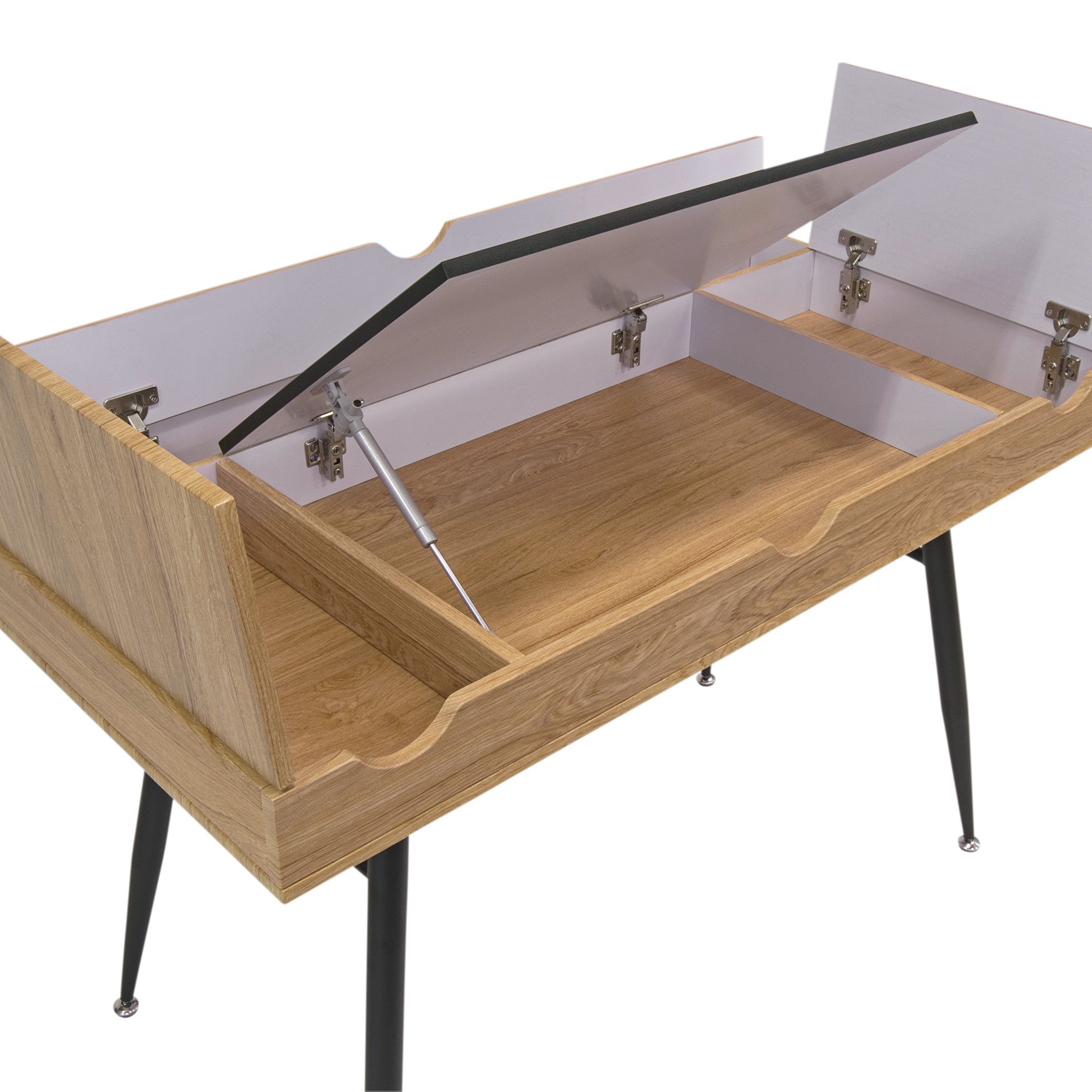 Nook 47 1/4" Wide Graphite and Ashwood Writing Desk