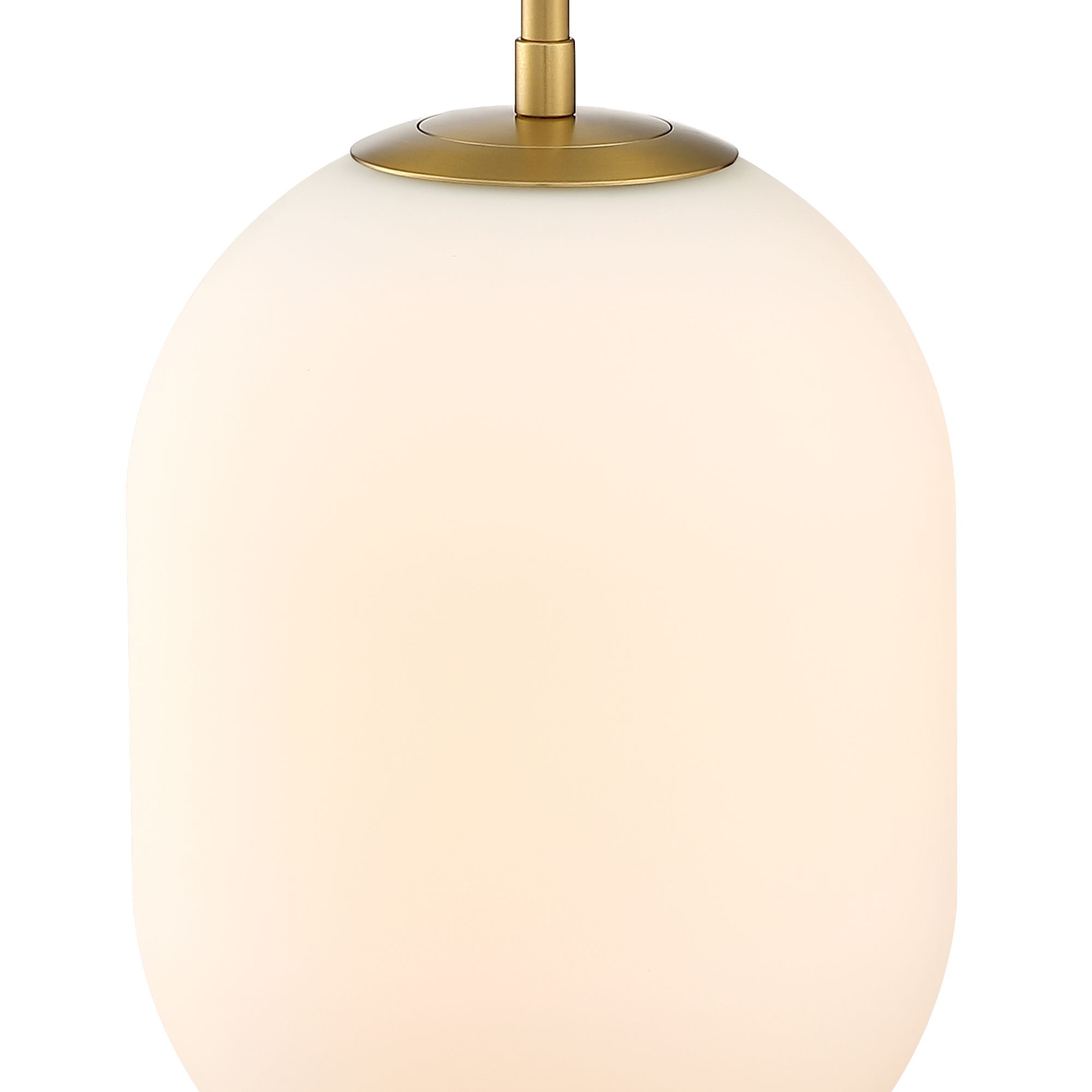 Image 5 Noor 60 Watt 1-Light Brushed Gold Modern Pendant Light more views