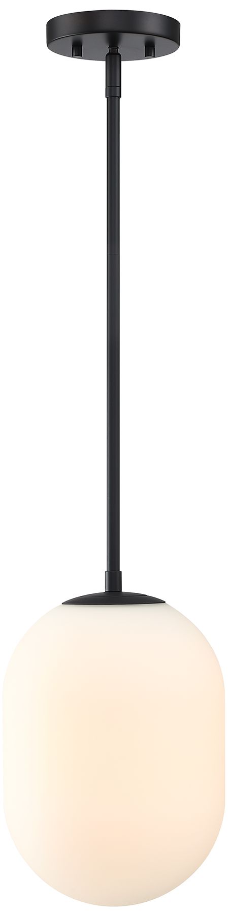 Image 3 Noor 60 Watt 1-Light Matte Black Modern Pendant Light more views