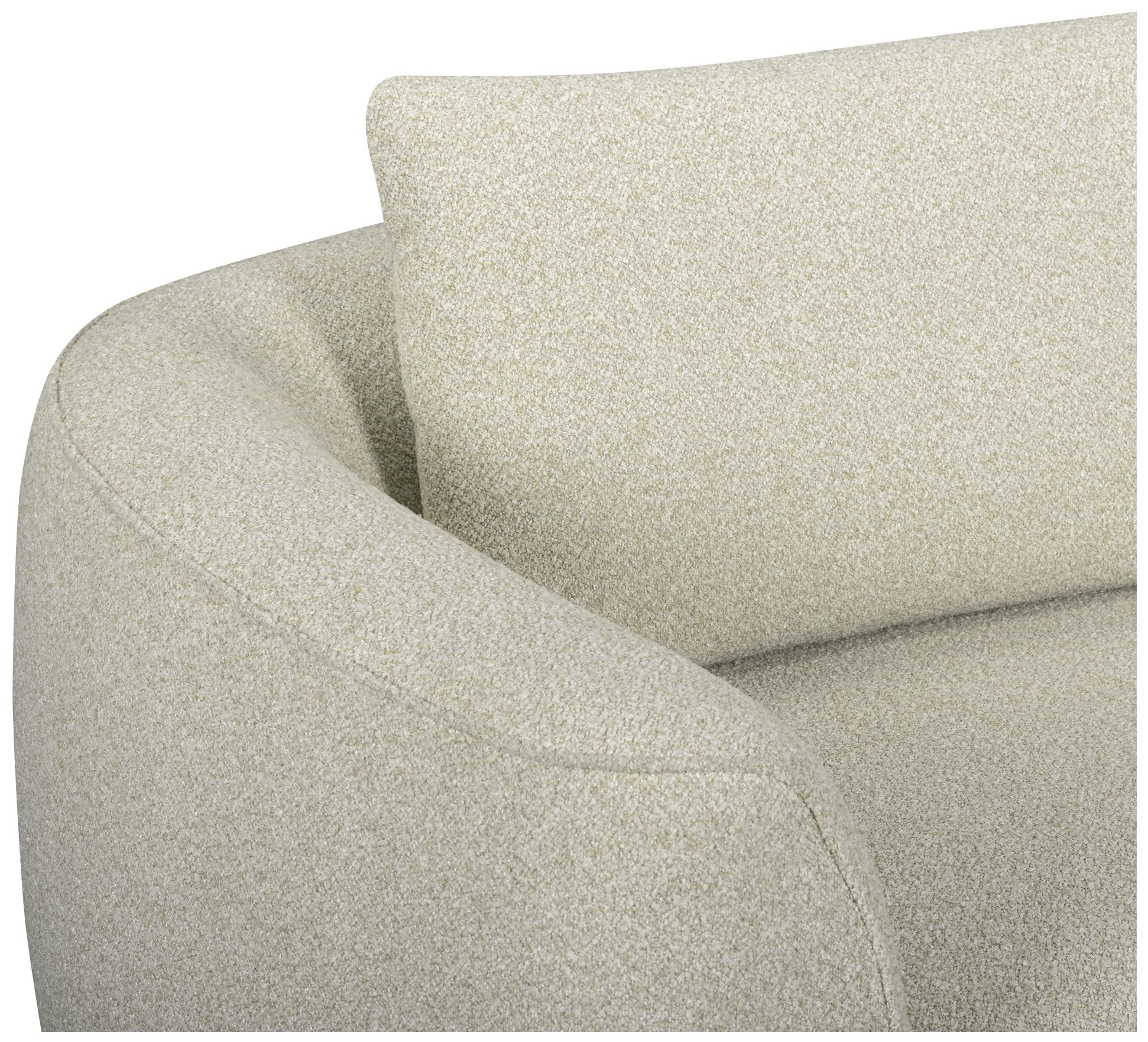 Image 3 Noor Wheat Boucle Loveseat more views