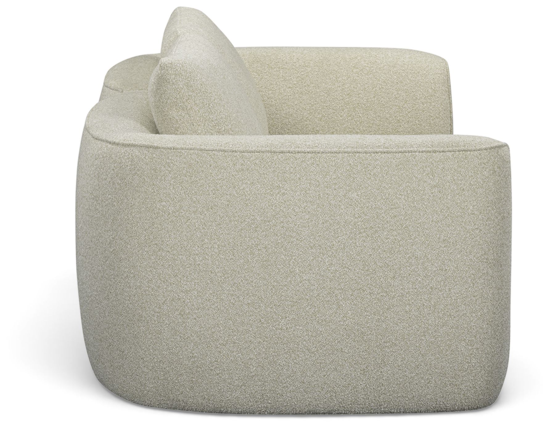 Image 5 Noor Wheat Boucle Loveseat more views