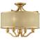 Nor 18" Wide Antique Brass Traditional Ceiling Light