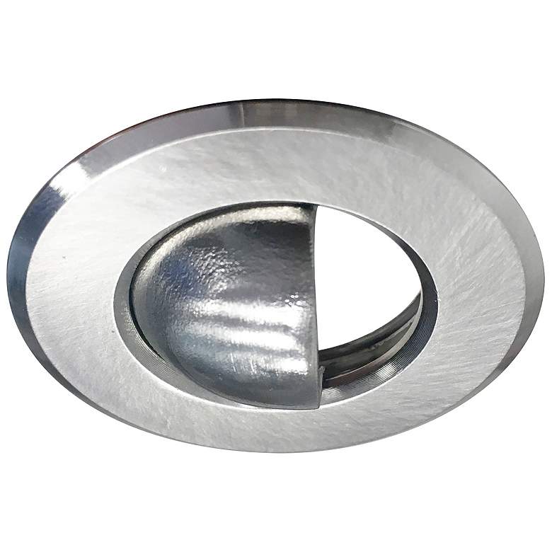 Image 1 Nora 1 inch Round Brushed Nickel Scoop Trim for M1 LED Module