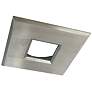 Nora 1" Square Brushed Nickel Trim for M1 LED Module