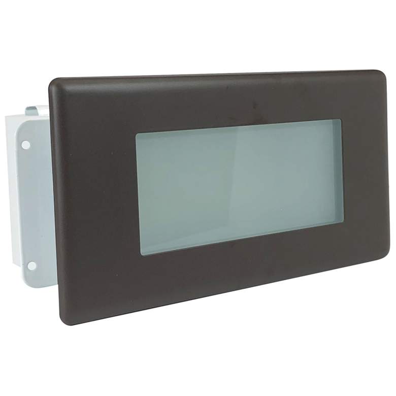 Image 2 Nora 10 1/4" Wide Bronze Lensed LED Step Light more views