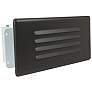 Nora 10 1/4" Wide Bronze Louvered LED Step Light