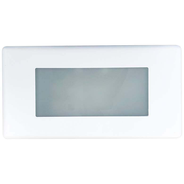 Image 1 Nora 10 1/4" Wide White Lensed LED Step Light
