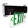 Nora 12" Wide Green Face Recessed LED Edge-Lit Exit Sign