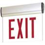 Nora 12"W Red Face Surface Adjustable LED Edge-Lit Exit Sign