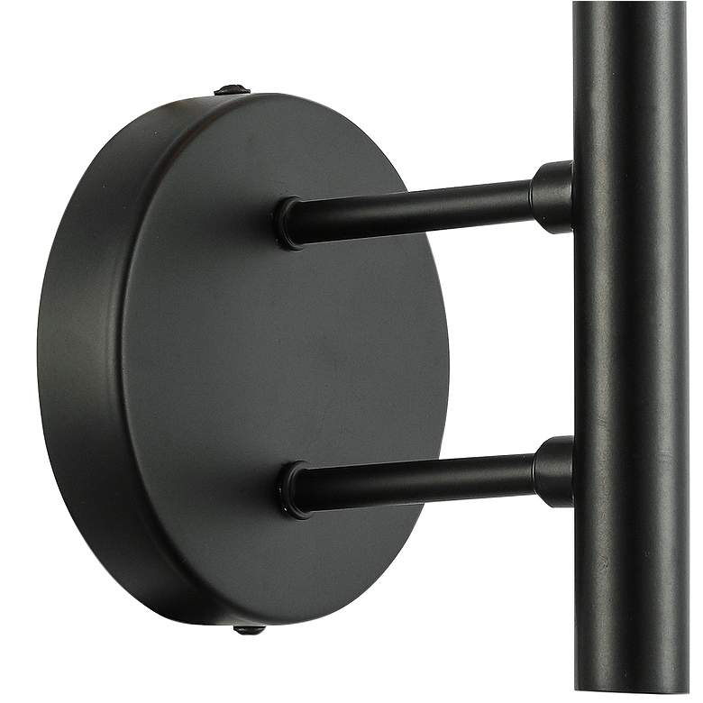 Image 4 Nora 14 1/4" High Matte Black Wall Sconce more views