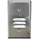 Nora 2 3/4" Wide Nickel Louvered Dusk-to-Dawn LED Step Light