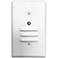 Nora 2 3/4"W White Louvered Dusk-to-Dawn LED Mini Step Light