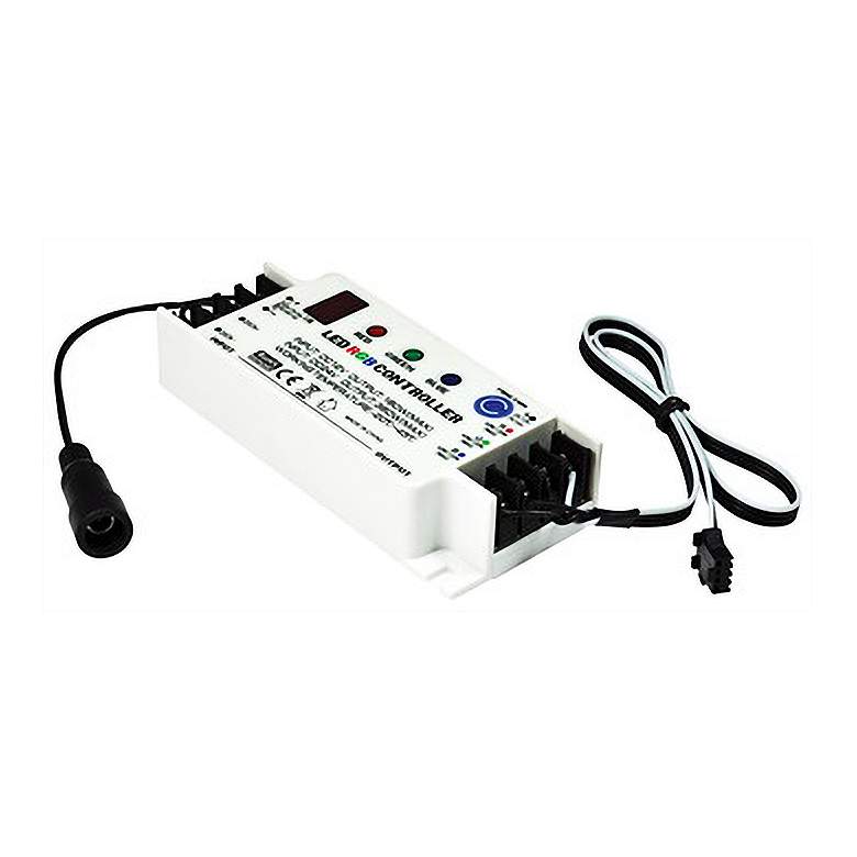 Image 1 Nora 4 3/4" Wide White RGB Controller for Tape Light