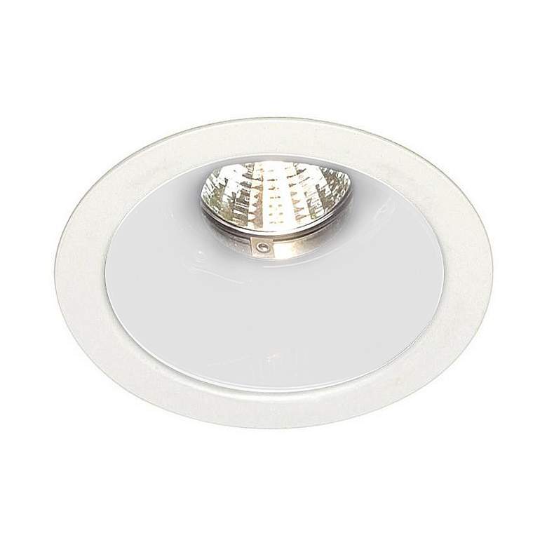 Image 1 Nora 4 inch Low Voltage Deep White Cone Reflector Trim