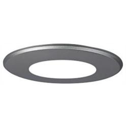 Nora 4&quot; Round Silver LED Recessed Light Faceplate