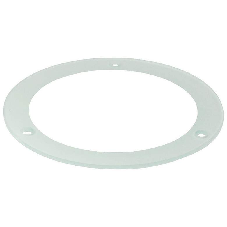 Image 1 Nora 4 inch Tempered Frosted - Clear Glass Recessed Light Trim