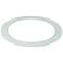 Nora 4" Tempered Frosted - Clear Glass Recessed Light Trim