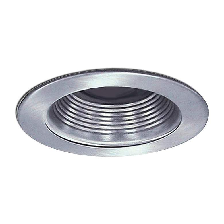 Image 1 Nora 4 inch Wide Natural Adjustable Stepped Baffle Recessed Trim